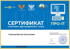 Семенов ПРО-IT 2023 (дистанц. этап)